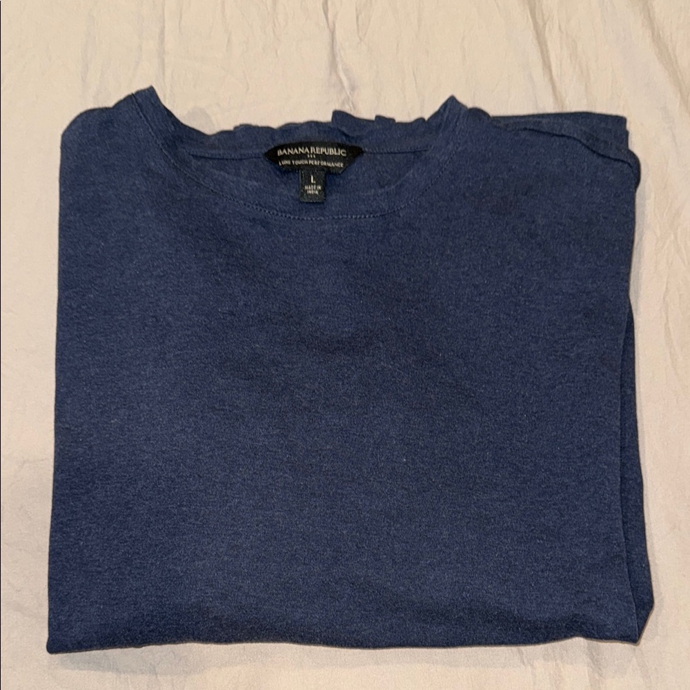 Banana Republic Men's Crewneck Sweater - Dark Navy